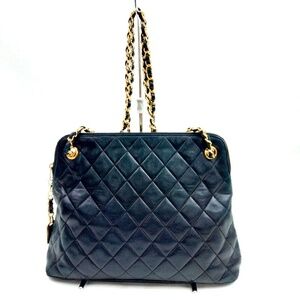 Chanel Matrasse   Black Lamb Skin